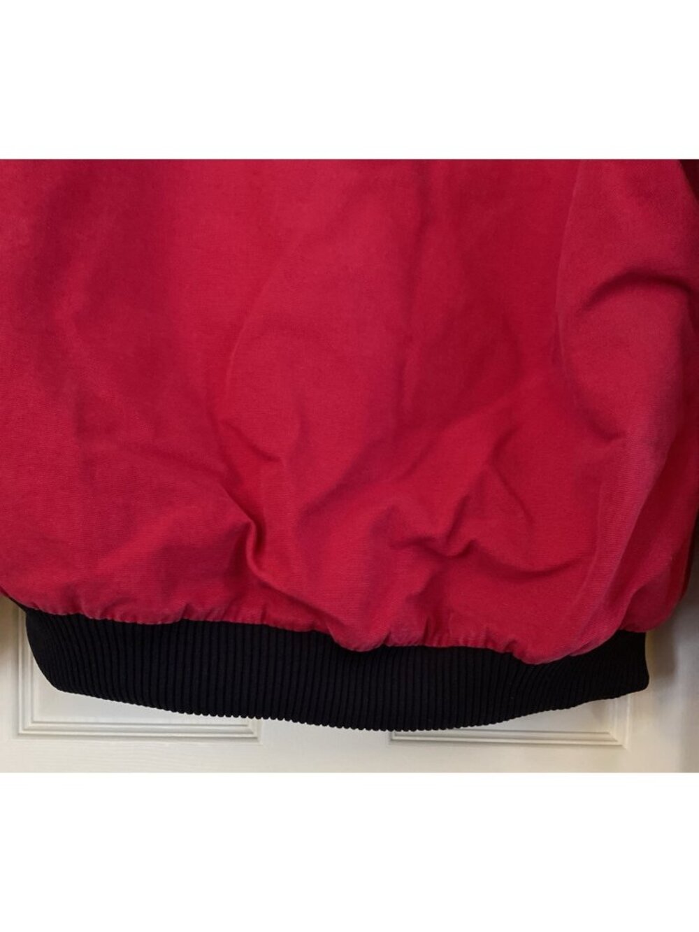 VTG Carhartt Y2K Unisex Red Hooded Zip-Up Work Farm Jacket Large USA Made - Picture 3 of 16